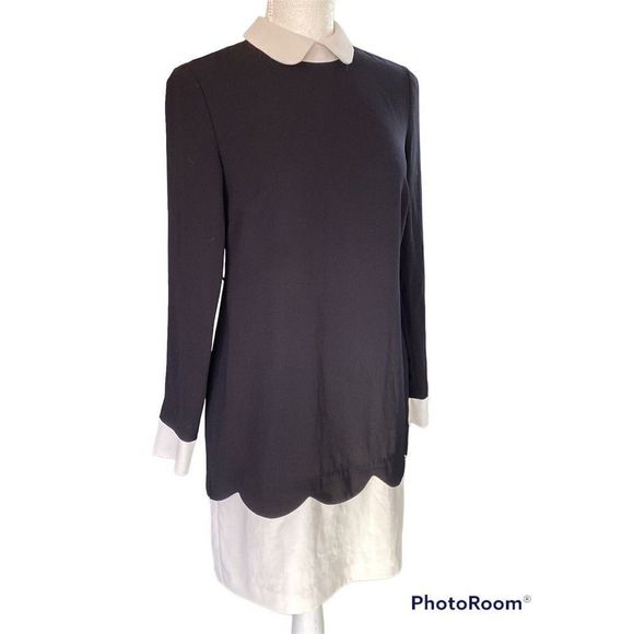 CeCe Women Dress Size US 1O Black with White Collar WEDNESDAY ADDAMS - Picture 13 of 13